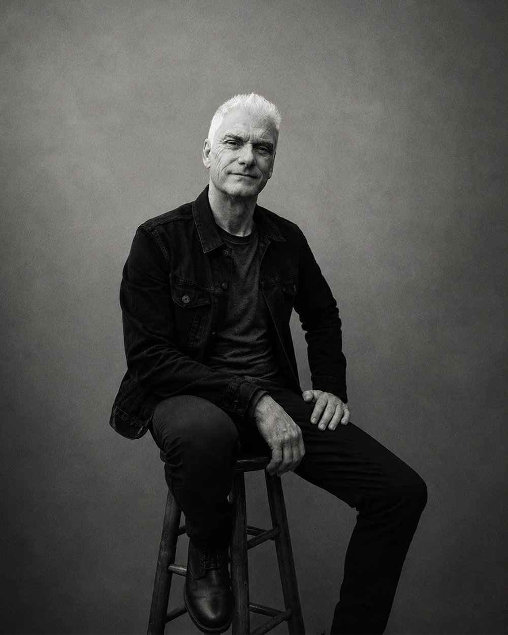 Danny Martin, London Ontario singer-songwriter and poet, studio portrait